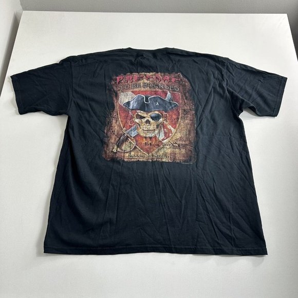 Vtg Amphibious Outfitters Pirate Graphic Men 3X T-Shirt Prepared To Be Boarded - Picture 1 of 11